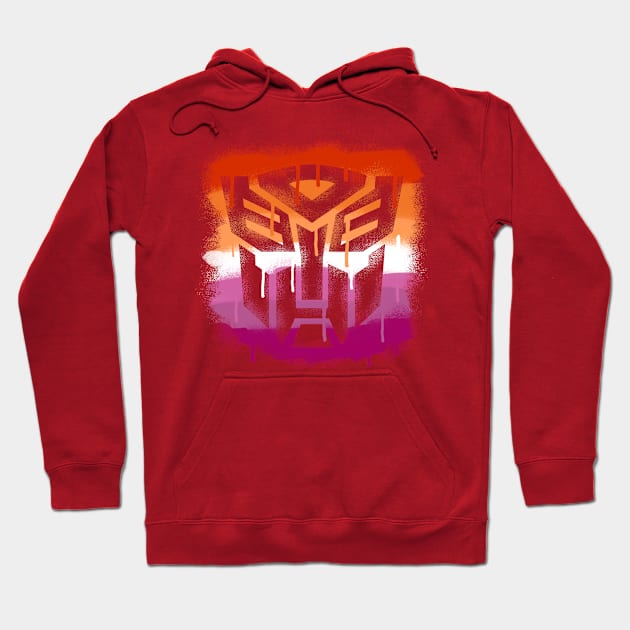 Lesbian Autobot Hoodie by candychameleon